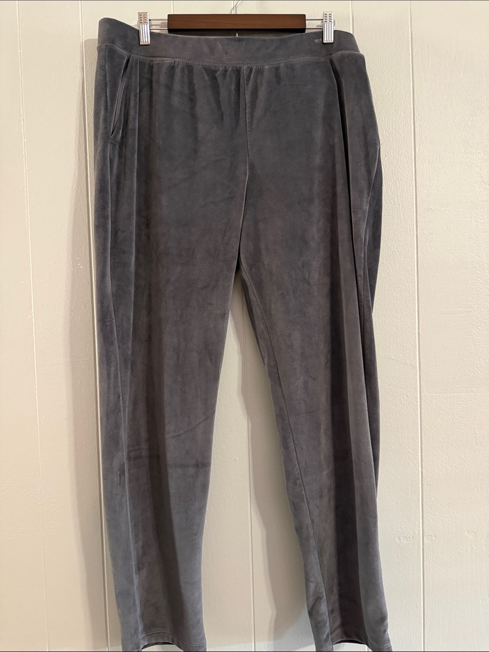 House of Harlow 1960 Charcoal Gray Velour Track Pants